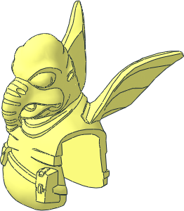 Minifig Head Toydarian Minifig Head Toydarian