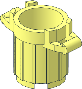 Container  2 x  2 Rubbish Bin with  4 Cover Holders
