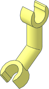 Arm Skeleton with Vertical Clip Bent 53.13