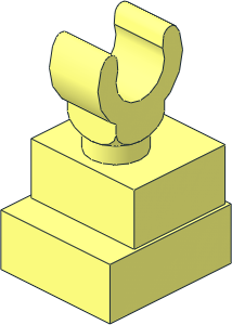 Minifig Skeleton Leg with Square Foot