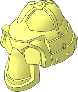 Minifig Head Skeleton with Helmet