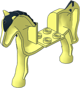~Animal Horse Friends Right with Reddish Brown Eyes, White Blaze, Black Mane and Black Tail Pattern ~Animal Horse Friends Right with Reddish Brown Eyes, White Blaze, Black Mane and Black Tail Pattern