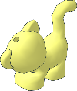 Animal Cat Standing Looking Left