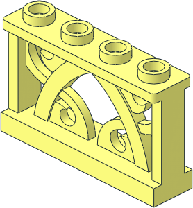 Fence Ornamented 1 x 4 x 2 Fence Ornamented 1 x 4 x 2