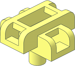 Minifig Scabbard for Two Swords with Bar