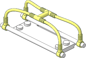 Minifig Stretcher White with Holder Minifig Stretcher White with Holder