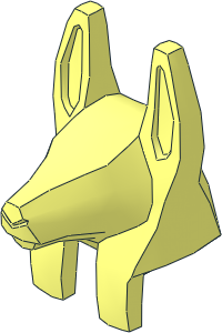 Minifig Headdress Anubis Guard