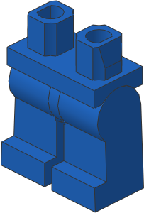 ~_Minifig Hips and Legs (Complete) Blue (Obsolete) ~_Minifig Hips and Legs (Complete) Blue (Obsolete)