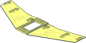 Wing 56 x 20 Airplane with  6 x 10 Cutout