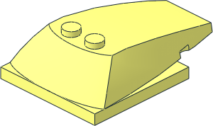 Wedge 6 x 4 x 1.333 with 4 x 4 Base Wedge 6 x 4 x 1.333 with 4 x 4 Base