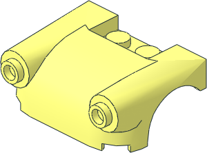 Car Mudguard  3 x  4 x  1.333 Curved with Headlights