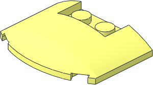 Slope Brick Curved  3 x  4 x  0.667 Rounded