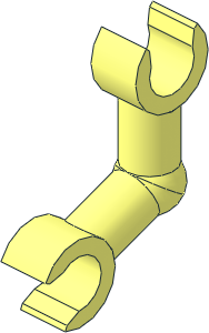 Arm Skeleton with Horizontal Clip Bent 56.31