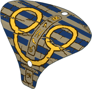 Sheet Plastic 15 x 14 Curved with Hieroglyphs Pattern (Formed Shape 1)