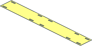 Sheet Fabric  4.3 x 30.7 Pop-up Roof with 10 Rectangular Holes