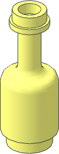 Minifig Bottle  1 x  1 x  2 Cylindrical