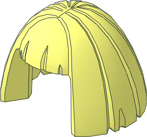 Minifig Hair Mid-Length Smooth Wide Bob Cut