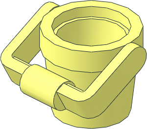 Bucket 1 x 1 x 1 Conical with Hanging Handle Bucket 1 x 1 x 1 Conical with Hanging Handle