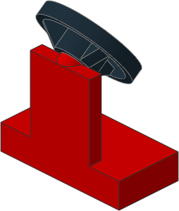 ~_Car Steering Stand and Wheel (Complete) Red (Obsolete) ~_Car Steering Stand and Wheel (Complete) Red (Obsolete)