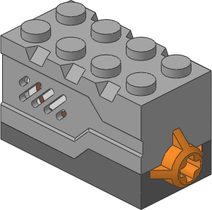 ~_Electric Sound Brick  2 x  4 x  2 Grey Top Space Sound (Obsolete)