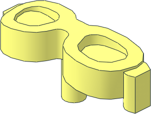 Figure Friends Glasses Oval Shaped with Pin