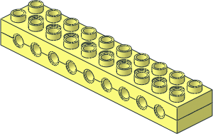 =Duplo Brick  2 x 10 with Holes