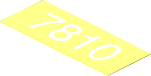 Sticker 0.8 x 2 with White "7810" Sticker 0.8 x 2 with White "7810"