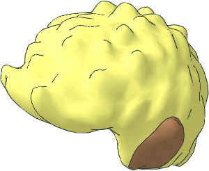 Figure Elves Hair Short Spiked with Medium Nougat Ears Figure Elves Hair Short Spiked with Medium Nougat Ears
