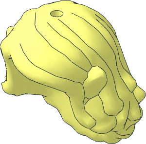 Figure Elves Hair Long Wavy with Ears