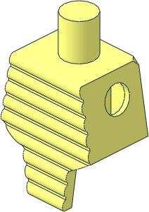 Minifig Torso Short with Ridged Extended Front Minifig Torso Short with Ridged Extended Front
