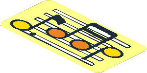 Sticker  2.3 x  4.5 with Musical Notes on Staff
