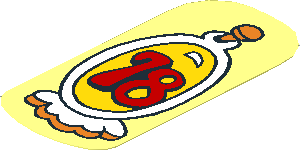 Sticker  4.1 x  2 with Number 78