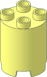 Duplo Brick Round  2 x  2 x  2