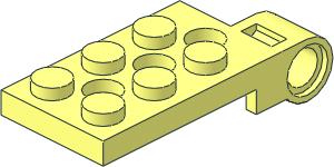 Hinge Plate 2 x 4.5 Top with Technic Pin Hole and 3 Holes Hinge Plate 2 x 4.5 Top with Technic Pin Hole and 3 Holes