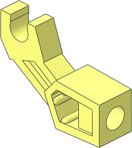 Minifig Mechanical Arm with Clip and Rod Hole with Thick Forearm