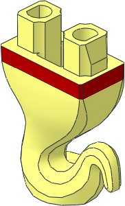Minifig Hips Genie with Red Belt Pattern Minifig Hips Genie with Red Belt Pattern