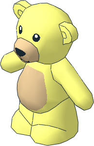 Minifig Teddy Bear with Arms Down with Tan Belly and Muzzle and Black Nose and Eyes Pattern Minifig Teddy Bear with Arms Down with Tan Belly and Muzzle and Black Nose and Eyes Pattern