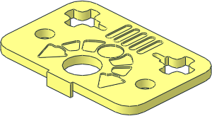 ~Technic Axle Joiner 3 x 2 with Axial Torsion Spring - Top