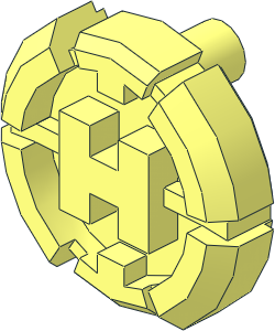 Constraction Shell Chest Badge "H" with  2 Bars