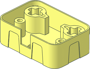 ~Technic Axle Joiner  3 x  2 with Spring - Housing Bottom