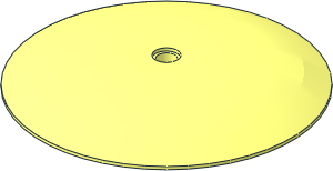 Dish  9 x  9 Inverted with Pinhole