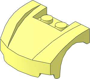 Car Mudguard  3 x  4 x  1.667 with Curved Front