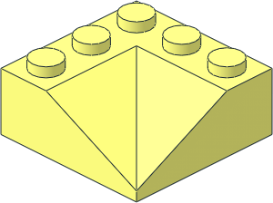 Slope Brick 33  3 x  3 Double Concave