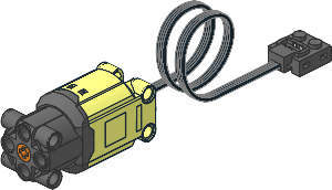 Electric Power Functions Large Motor with Coiled Cable