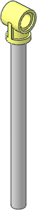 Technic Pneumatic Cylinder  2 x 11 Piston Head and Rod