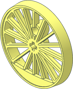 | BBB Train Wheel XXL Blind Driver 43.2 mm