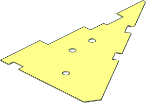 Sheet Plastic 14 x 20 Triangular