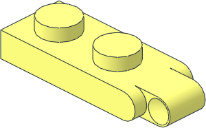 Hinge Plate 1 x 2 with 1 Large Finger Hinge Plate 1 x 2 with 1 Large Finger