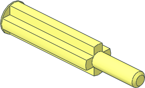 Technic Axle Adapter Metal Long Technic Axle Adapter Metal Long