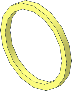 Rubber Belt Square 15 /  1.2